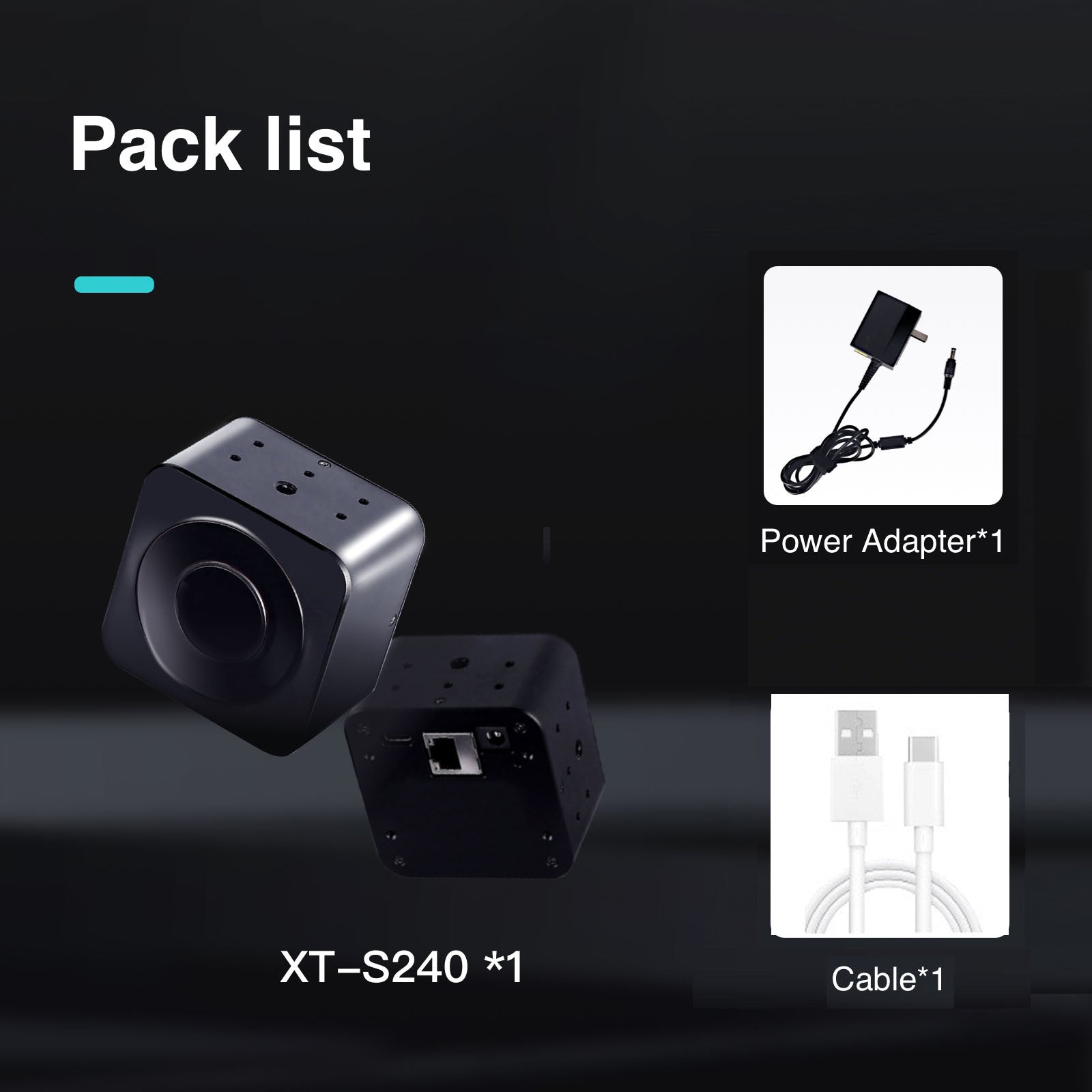 Pure Solid Flash LiDAR ToF Camera XT-S240 Mini